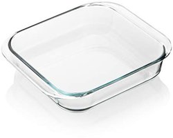 Rechthoekige Glazen Bakvormen voor Koken en Bakken - Perfect voor Lasagne en Taarten - 9,4 x 9,4 x 2,4 Inch