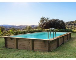 "Rechthoekige houten zwembadkit ""Kolanta"" - 10,20 x 5,20 x 1,44 m"