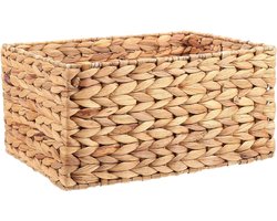 Rechthoekige Mand van Zeegras - Opbergmand Geweven Stof Organizer voor Kantoor Kast Speelgoed Dekens Kleding Wicker Storage Basket (2-5)