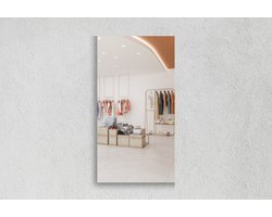 Rechthoekige Plakspiegel - Top Kwaliteit Wandspiegel - Verzilverd - 30 X 90 cm - Dikte: 4 mm - Passpiegel In Nederland Geproduceerd - Excl. Montageset