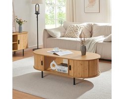 Rechthoekige Salontafel Met Schuifdeuren - Modern Design Voor Elke Woonruimte