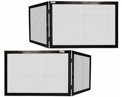 Rechthoekige smeedijzeren schoorsteenbescherming voor open haarden en hoekhaarden 80 x 40 x H 45 cm