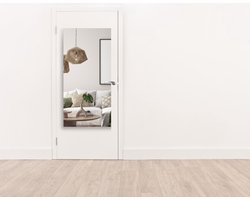 Rechthoekige Spiegel - Deurspiegel - Verzilverd - 60 X 140 cm - Dikte: 4 mm - In Nederland Geproduceerd - Incl. Spiegelmontageset - Top Kwaliteit Wandspiegel Zonder Lijst