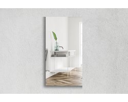 Rechthoekige Spiegel - Toiletspiegel - Verzilverd - 40 X 57 cm - Dikte: 4 mm - In Nederland Geproduceerd - Excl. Montageset - Top Kwaliteit Wandspiegel Zonder Lijst