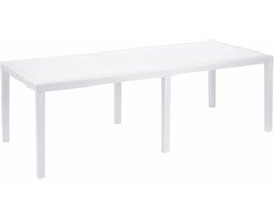 Rechthoekige Uittrekbare Tuintafel in Rotan-Look - 100% Made in Italy, 150 x 90 cm