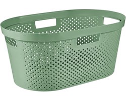 Rechthoekige Wasmand van 100% Gerecycled Materiaal - 40 Liter - Shale Green