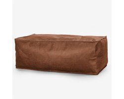 Rechthoekige Zitzak Poef van Kunstleer – Luxe Voetenbank voor Woonkamer