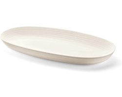 Recycled plastic tray - Serving schaal - Drankjes serveren - Gemaakt van gerecycled materiaal - 41 x 23 cm - Melkwit