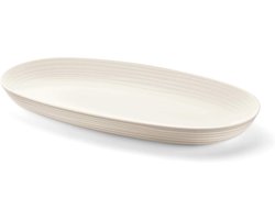 Recycled plastic tray - Serving schaal - Drankjes serveren - Gemaakt van gerecycled materiaal - 41 x 23 cm - Melkwit