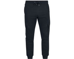 R.E.D. ROCK-ENGINEERED DESIGN zwarte basic joggingbroek met zijzakken en drukknoop Mannen - S