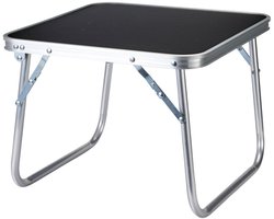 Redcliffs Camping tafel - aluminium - lichtgewicht - grijs/zilver - 40 x 40 x 30 cm - lage tafel - salontafel - strand