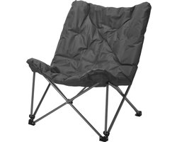 Redcliffs Campingstoel Opvouwbaar Met Kussen Grijs 83x74x91 Cm