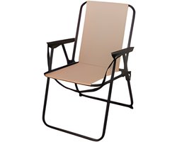 Redcliffs Klapstoel unica - beige - voor kinderen - 75 x 38 cm - metaal/polyester - campingstoel / tuinstoel