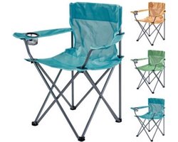 Redcliffs - opvouwbare stoel - geel - 51 x 42 x 81 cm - campingstoel -