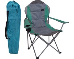 Redcliffs Vouwstoel - Deluxe met Bekerhouder - Groen/Grijs