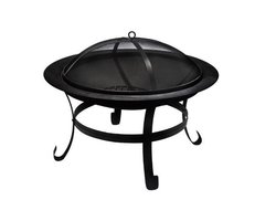 RedFire – Atlanta – Zwart - Staal – Vuurschaal – Fireplace– Stevig staal – Diameter 51cm - Terrasverwarming – Sfeerhaard