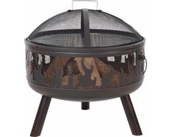 RedFire – Blazer – Zwart - Staal – Vuurschaal – Fireplace – Stevig staal – Diameter 60,5cm - Terrasverwarming – Sfeerhaard