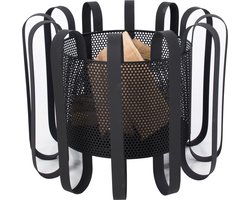 RedFire – Kester – Zwart - Staal – Vuurkorf – Fire Pit – Stevig staal – Diameter 55cm – Terrasverwarming – Sfeerhaard