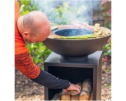 RedFire - ONYX Classic (Ø 60 cm) - Vuurschaal BBQ - Staal - Zwart