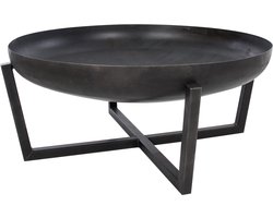 RedFire – Tornio – Zwart - Staal – Vuurschaal – Fire Pit – Stevig staal – Diameter 80cm - Industrieel – Terrasverwarming – Sfeerhaard