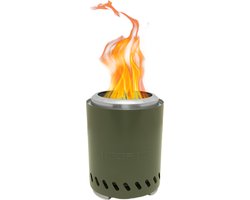 RedFire - Volcano - Medium - Olijf groen - Tafelhaard - Incl. beschermhoes & protectie mat - Hout & pellet gestookt - Drievoudige verbranding