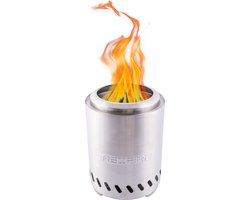 RedFire - Volcano - Medium - Roestvrij staal - Tafelhaard - Incl. beschermhoes & protectie mat - Hout & pellet gestookt - Drievoudige verbranding