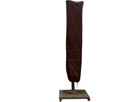 Redlabel parasolhoes 210x45 cm voor zweefparasol - met Rits, Stok en Trekkoord incl. Stopper- Zwarte Parasolhoes - ø 300 cm - 2,5x2,5 meter - Parasolhoes waterdicht