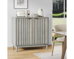REDOM - Dressoir - Groefontwerp - Verstelbare planken - Gray