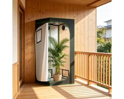 REDOM - Kweektent - Verstelbare Ventilatie - Binnen - Oxford-Stof En Staal - Zwart Groen - 80 X 80 X 180 Cm