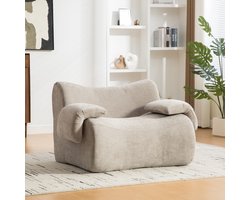 REDOM Modulaire 2-Zits Bank + Sofa - Zonder montage en zachte constructie - Moderne bank voor woonkamer - Zachte chenille bekleding met anti-pilling - Grijs - 120 x 92,5 x 73,5 cm
