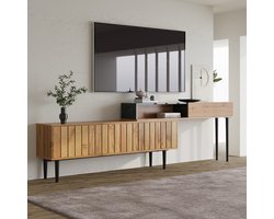 REDOM - TV-meubel - MDF - opbergruimte - Natural Wood