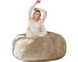 REDOM - Zitzakbank - Drukverlagende Ondersteuning - Ruimtebesparend - Schuim - Abrikoos