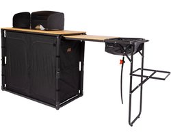 Redwood - Campingkast - Hickory Keuken - Zwart