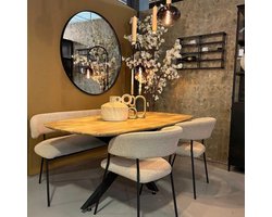 Reefs Interior Eettafel Karin-160cm-Smalle Poot