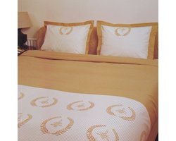 Refined Laurel Dekbedovertrek - Eenpersoons - 140x200/220 cm - Naturel