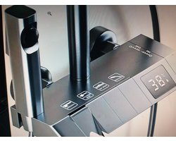 regendouche set met thermostaatkraan