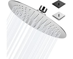 Regendouchekop - Douchekop Regendouche Universele Ronde van roestvrij staal Verstelbare Badkamer Regendouche Ultra Dunne