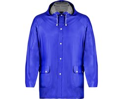 Regenjas - Regenponcho - Regenkleding - Voor dames en heren - PVC - Blauw - XL/XXL
