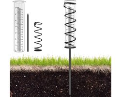 Regenmeter voor tuin - outdoor tuinaccessoire - glazen regenmeter