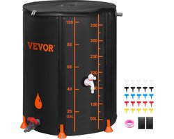 regentank 379 liter opvouwbare regenton 1000D PVC-materiaal regenton regenwaterton watertank regenwatertank ideaal voor het besproeien van