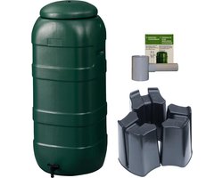 Regenton Rainsaver - Groen 100 L + Voet + Vulautomaat