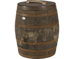 Regenton Whisky 240L, gat vulautomaat, deksel, handvat, messing logo en kraan / Hout / Aanbieding !!