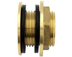 Regentondoorvoer - Hoogwaardige messing - 1 stuk