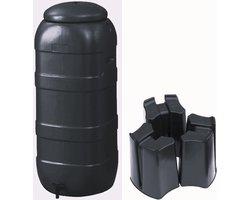 Regentonset Harcostar Rainsaver Zwart 100L incl. voet