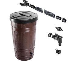 Regenwaterton - Waterton Tank - Planten Water Geven - Compacte Constructie - 265 Liter - Bruin