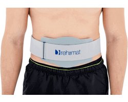 Reh4Mat Navelbreukband – Buikband bij Hernia Umbilicalis – Buikwand Ondersteuning met Pelotte - One size - Grijs