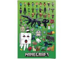 Reinders Poster Minecraft - character montage - 91,5x61cm - Papier