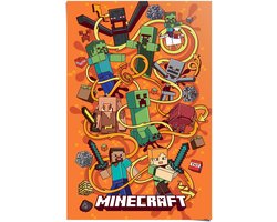 Reinders Poster Minecraft - funtage montage - 91,5x61cm - Papier - REINDERS