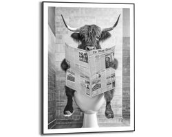 Reinders Schilderij Highlander Toilet - 70x50cm - MDF