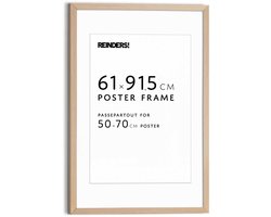 Reinders Wissellijst posterlijst Poster 61x91,5 of 50x70 Beuken Hout